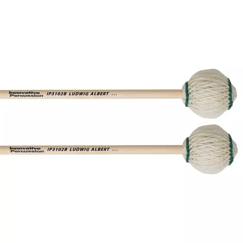 innovative-percussion-ip3102b-ludwig-albert-extra-soft-marimba-mallets-off-white INNOVATIVE PERCUSSION IP3102B LUDWIG ALBERT EXTRA SOFT MARIMBA MALLETS - OFF-WHITE YARN BIRCH