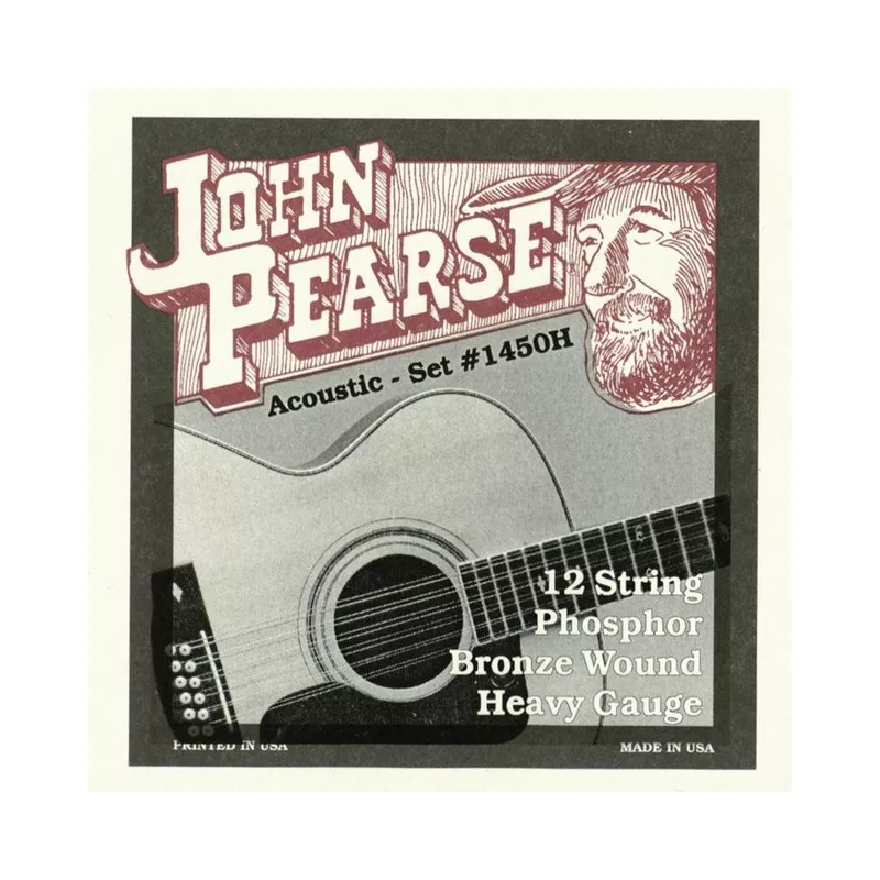 john-pearse-1450h-c-tuning-heavy-12-string-acoustic-guitar-strings John Pearse 1450H C# Tuning Heavy 12-String Acoustic Guitar Strings