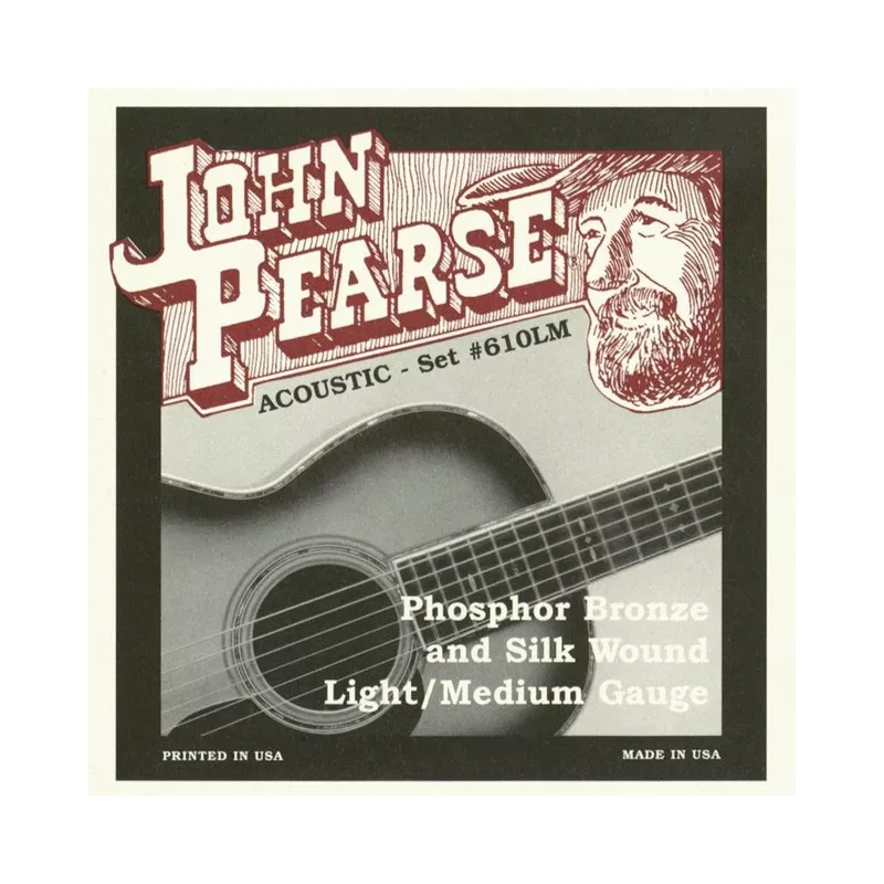 john-pearse-610lm-bronze-silk-light-medium-acoustic-guitar-strings John Pearse 610LM Bronze and Silk Light/Medium Acoustic Guitar Strings