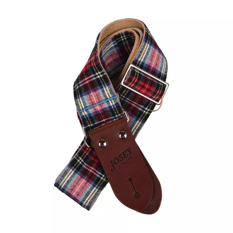 josey-dad-plaid-2-guitar-strap-w-saddle-ends-cotton-backing Josey Dad Plaid 2″ Guitar Strap w/Saddle Ends and Cotton Backing