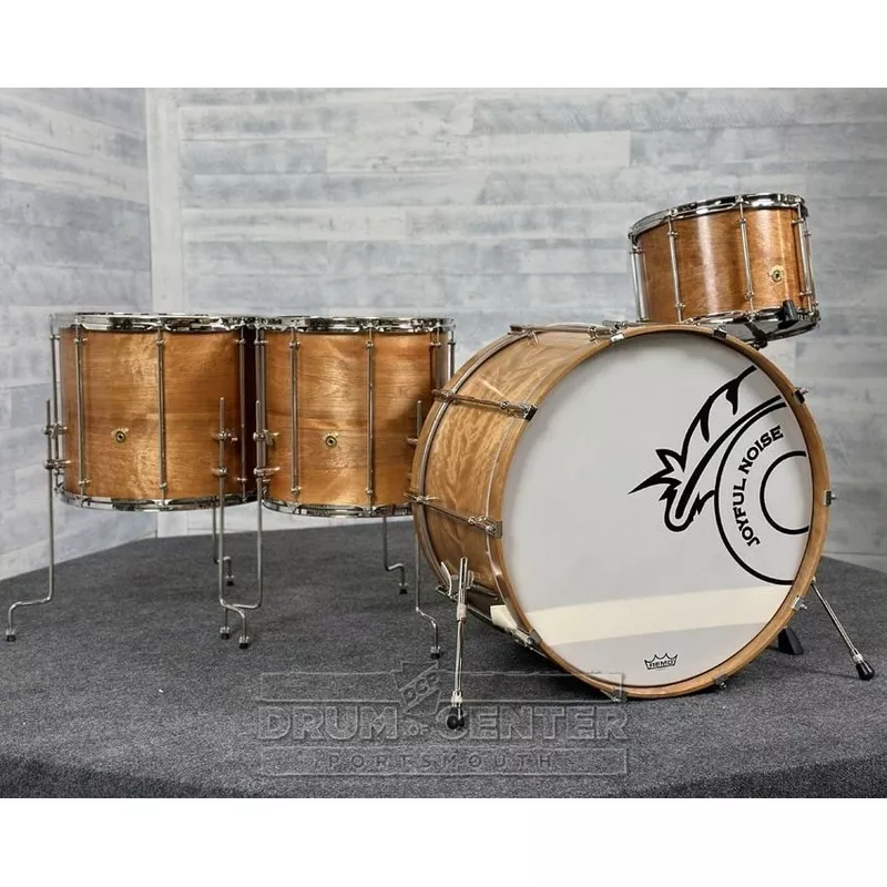 joyful-noise-legacy-solid-ply-birch-4pc-drum-set-flamed-birch Joyful Noise Legacy Solid-Ply Birch 4pc Drum Set Flamed Birch