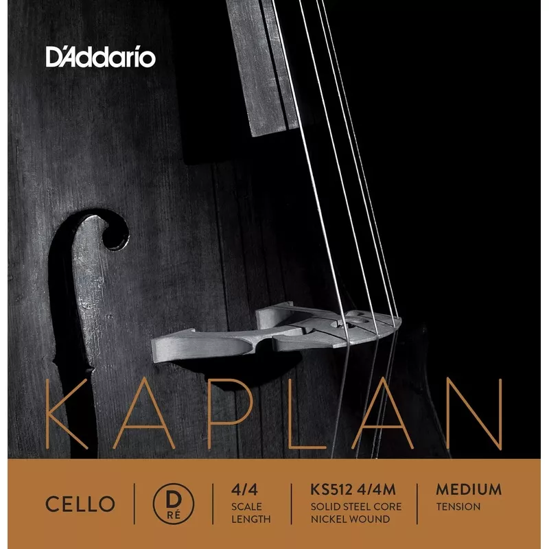 Kaplan Cello D String – 4/4 size – Medium Gauge
