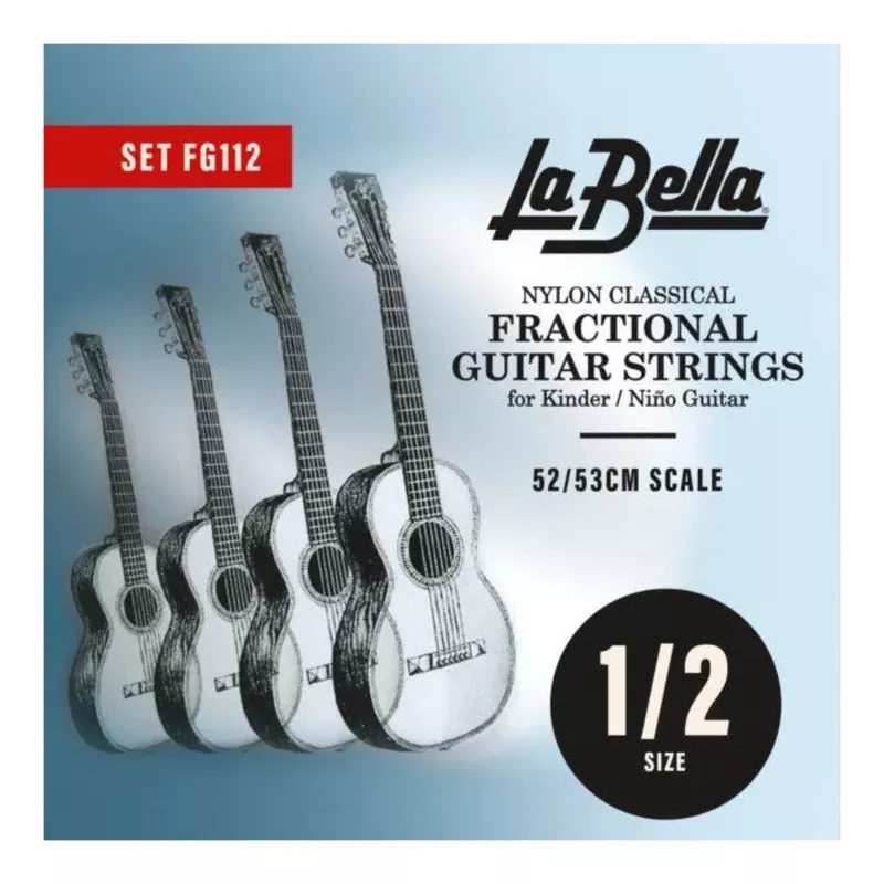 la-bella-fg112-classical-fractional-guitar-nylon-strings-1-2-size La Bella FG112 Classical Fractional Guitar Nylon Strings – 1/2 Size