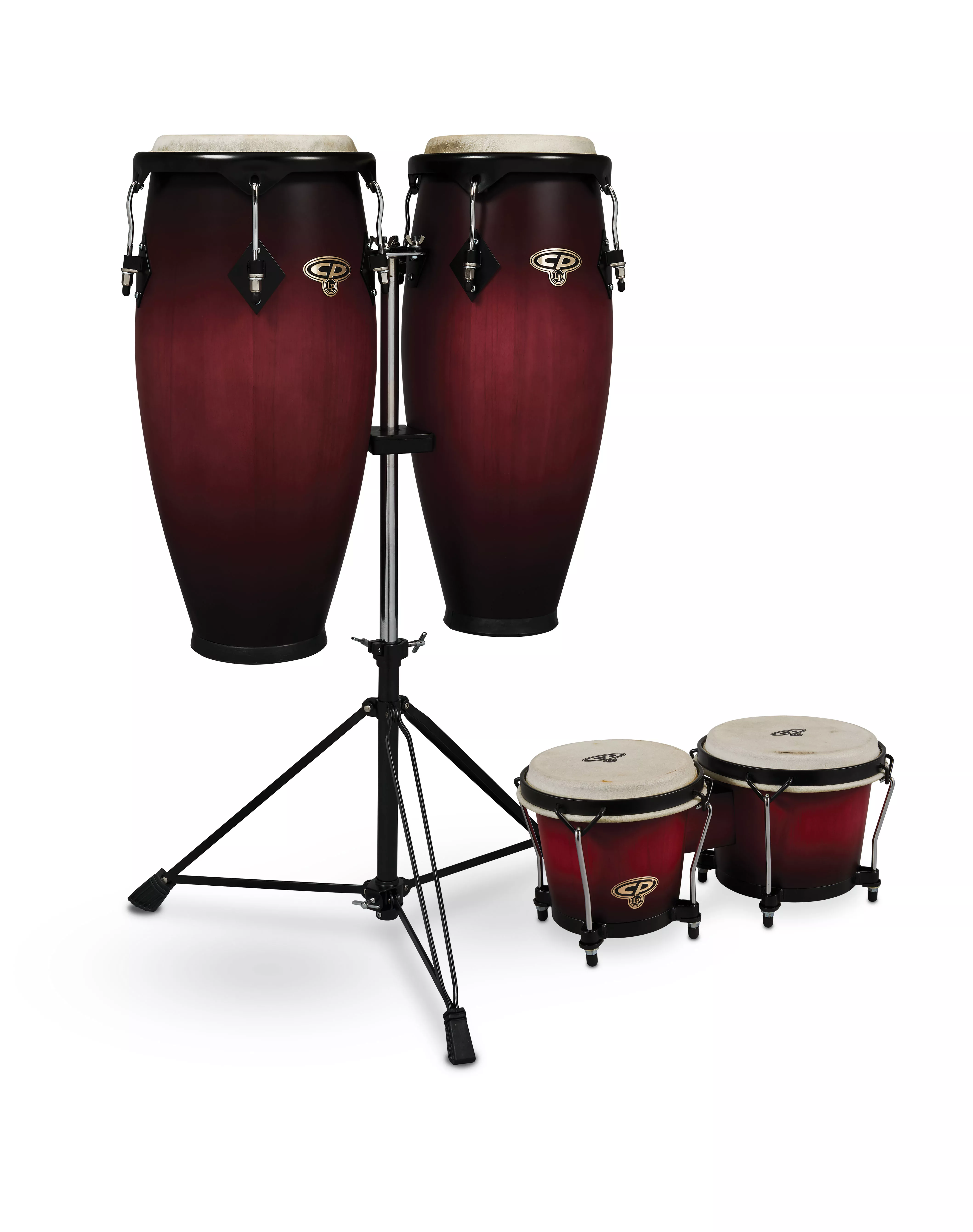 LATIN PERCUSSION CP626-CBB CP 9-10 SET W/BONGO OAK CHY BRST W/D STD