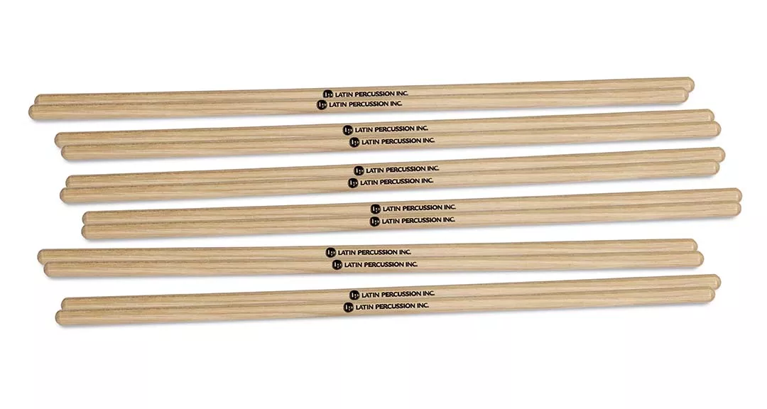 LATIN PERCUSSION LP248B 3/8 HICKORY TIMBALE STICKS 6PR *INT*