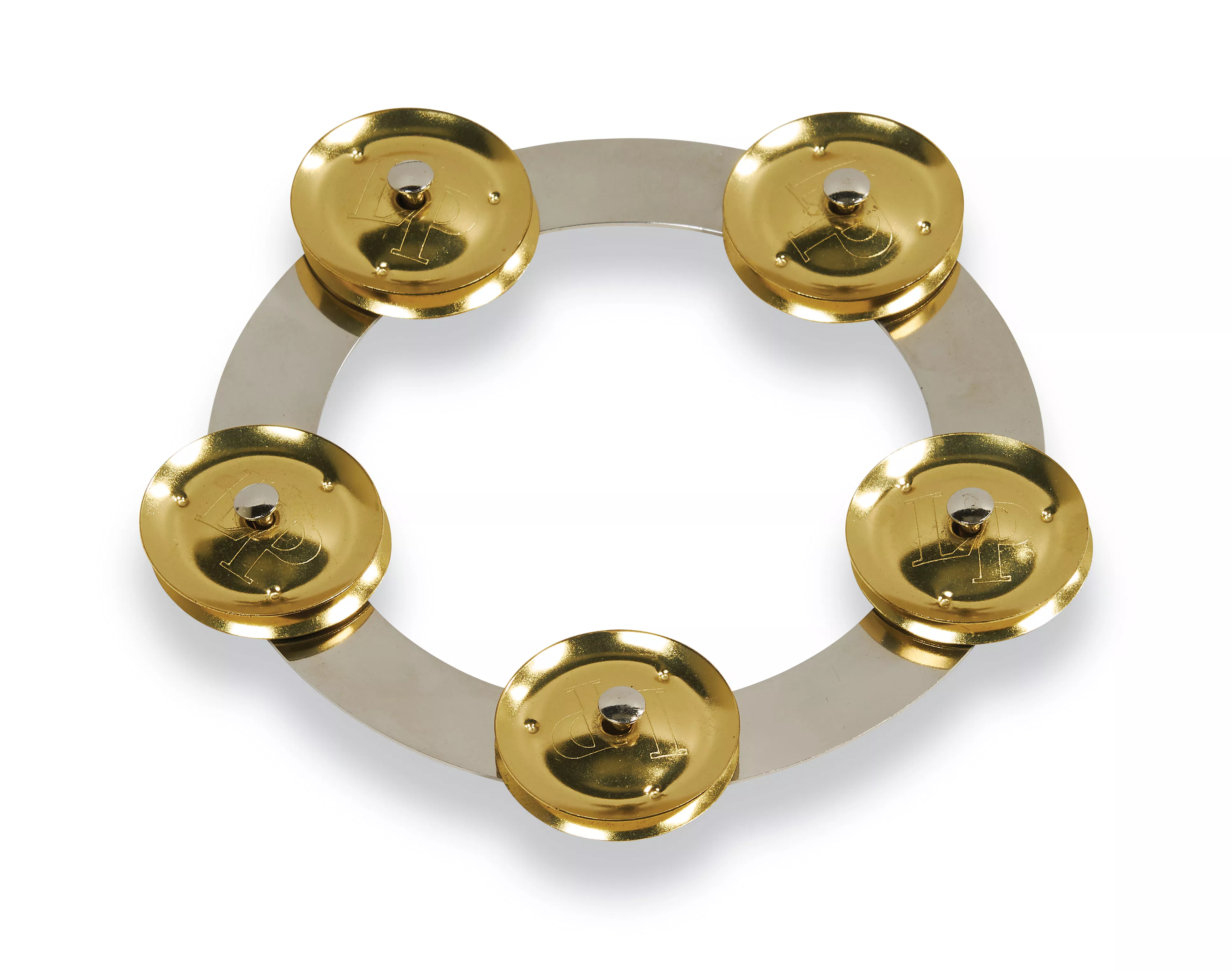 LATIN PERCUSSION LP3806SBS 6IN TAMBO-RING STAIN STL W/BRASS JINGLE