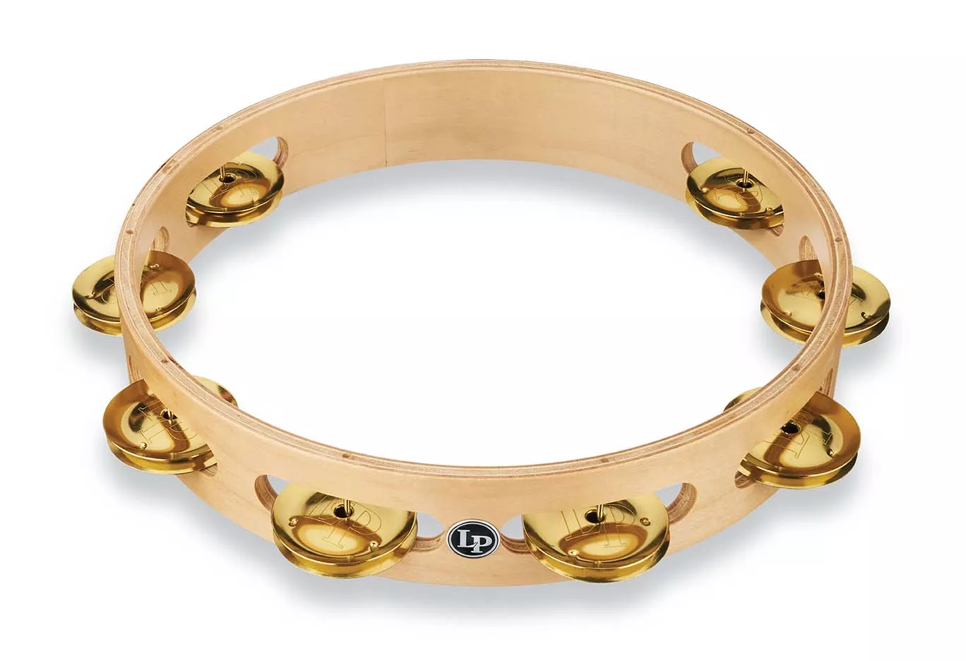 LATIN PERCUSSION LP380A-BR PRO 10 SINGLE ROW TAMBOURINE-BRASS