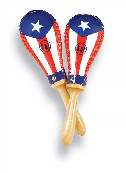 LATIN PERCUSSION LP393-PR SALSA RHIDE MARACAS PR FLAG