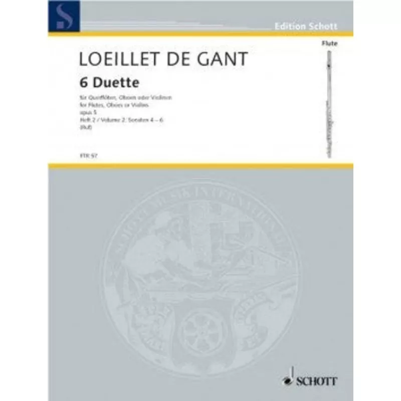 Loeillet, JB :: 6 Duette [Duets] op. 5 – Volume 2