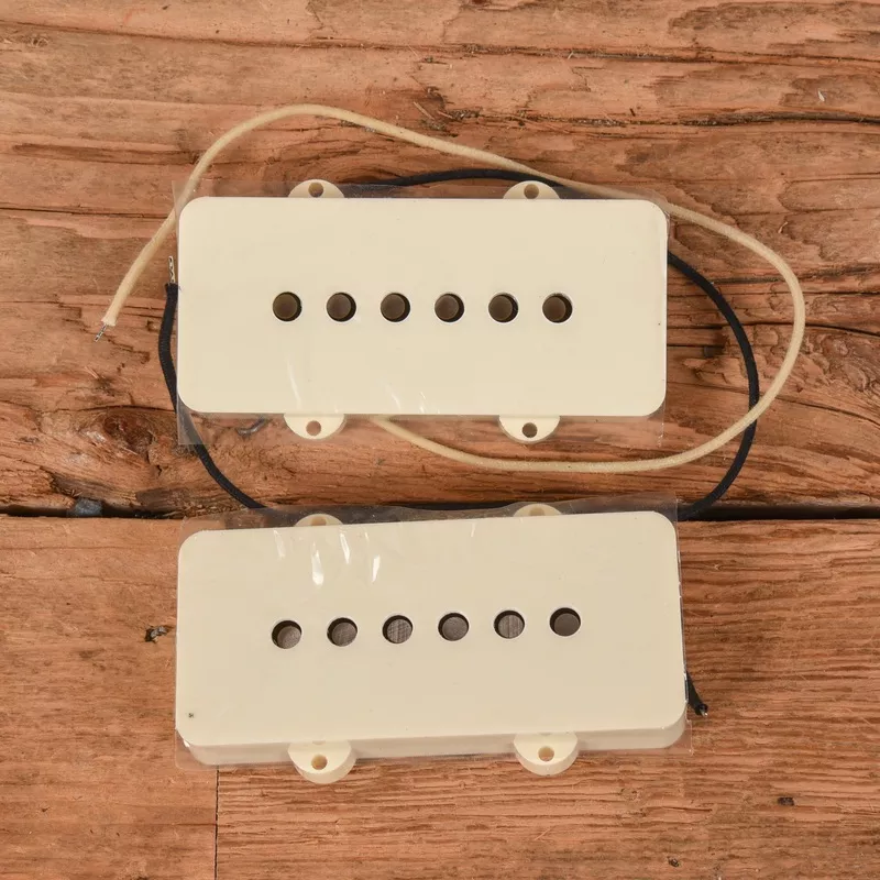 lollar-jazzmaster-underwound-neck-black-bobbin-bridge-pickup-set Lollar Jazzmaster Underwound Neck/Black Bobbin Bridge Pickup Set