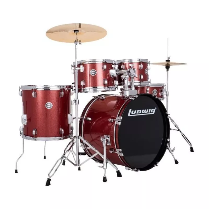 ludwig-accent-drive-drum-set-w-hardware-cymbals Ludwig Accent Drive Drum Set w/Hardware & Cymbals