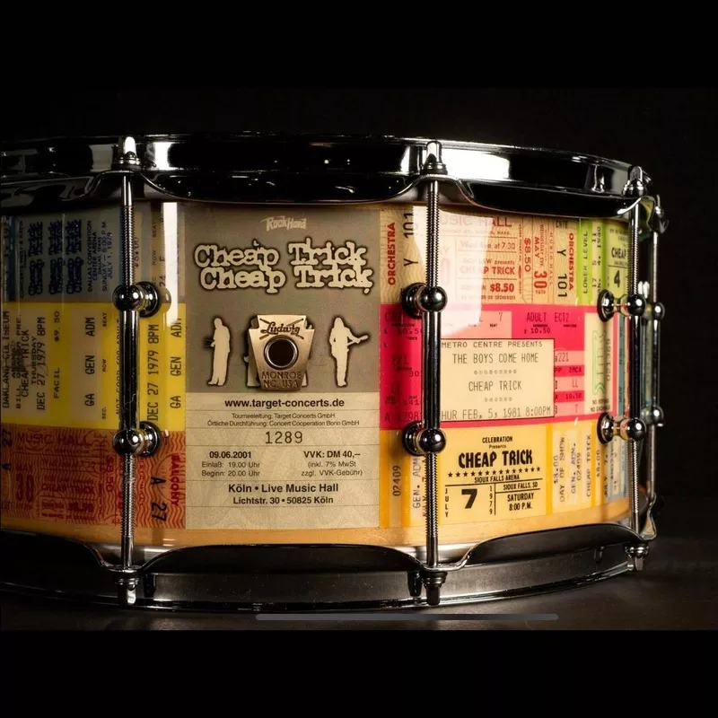 ludwig-bun-e-carlos-concert-ticket-snare-drum-14-6-5-2 Ludwig Bun E. Carlos Concert Ticket Snare Drum 14×6.5 – 2