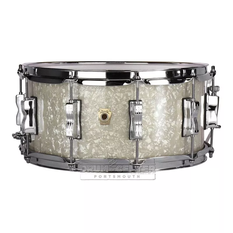 ludwig-classic-maple-snare-drum-14-6-5-vintage-white-marine Ludwig Classic Maple Snare Drum 14×6.5 Vintage White Marine