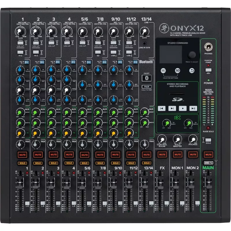 mackie-onyx12-12-channel-analog-mixer-w-multitrack-usb Mackie Onyx12 12-Channel Analog Mixer w/Multitrack USB