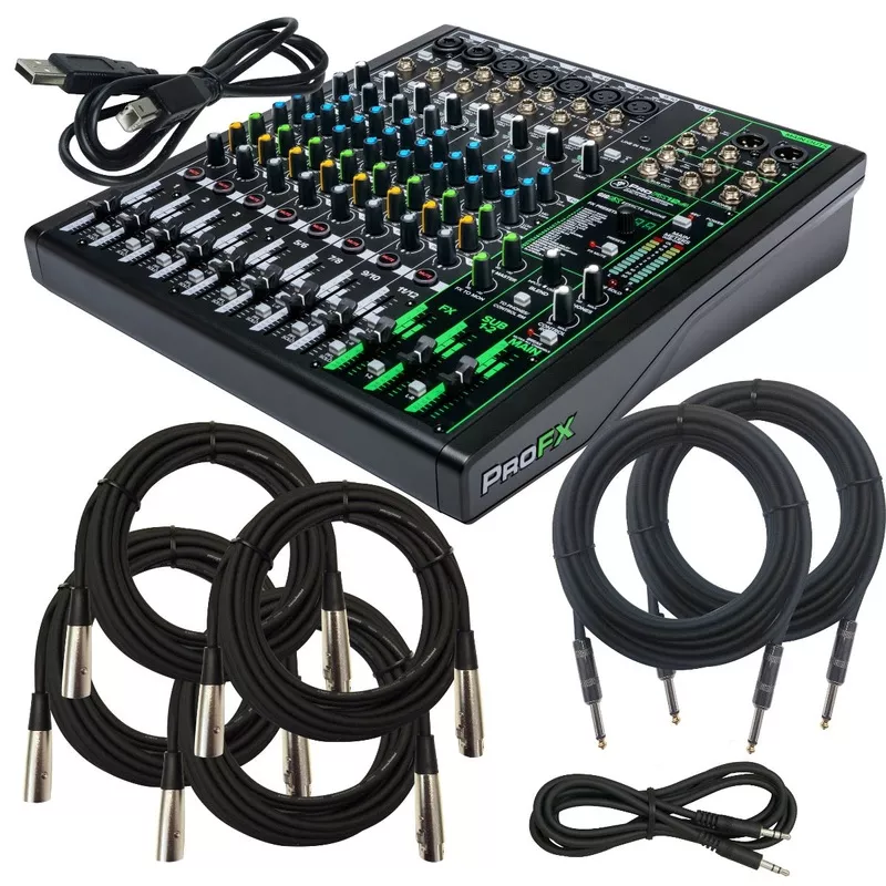 mackie-profx12v3-effects-mixer-with-usb-cable-kit Mackie ProFX12v3 Effects Mixer with USB CABLE KIT