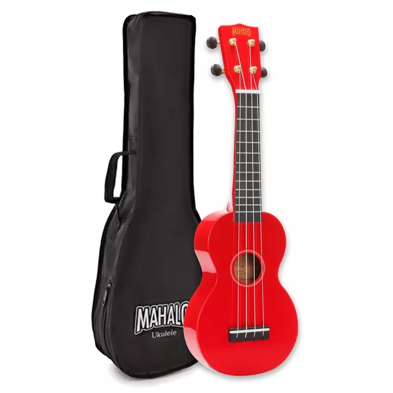 mahalo-2511-rainbow-soprano-ukulele-red Mahalo 2511 Rainbow Soprano Ukulele Red