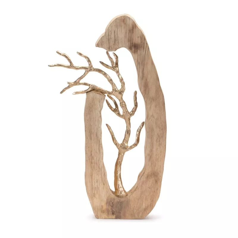 mango-wood-metal-tree-disc-sculpture-20h Mango Wood and Metal Tree Disc Sculpture 20H