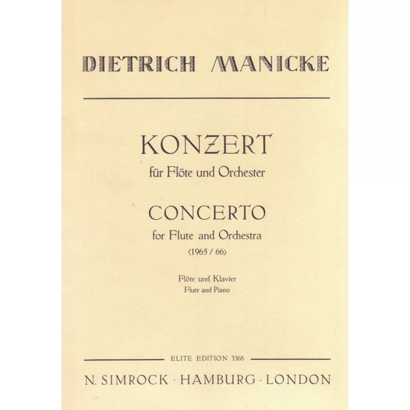 Manicke, D :: Konzert for Flote und Orchester [Concerto]