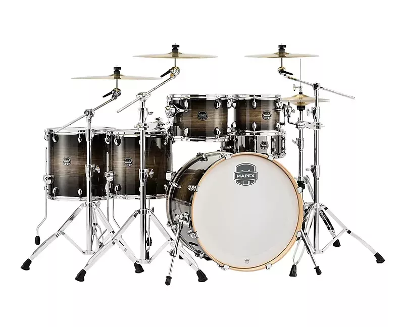 mapex-armory-6-piece-studioease-shell-pack-black-dawn MAPEX ARMORY 6-PIECE STUDIOEASE SHELL PACK BLACK DAWN