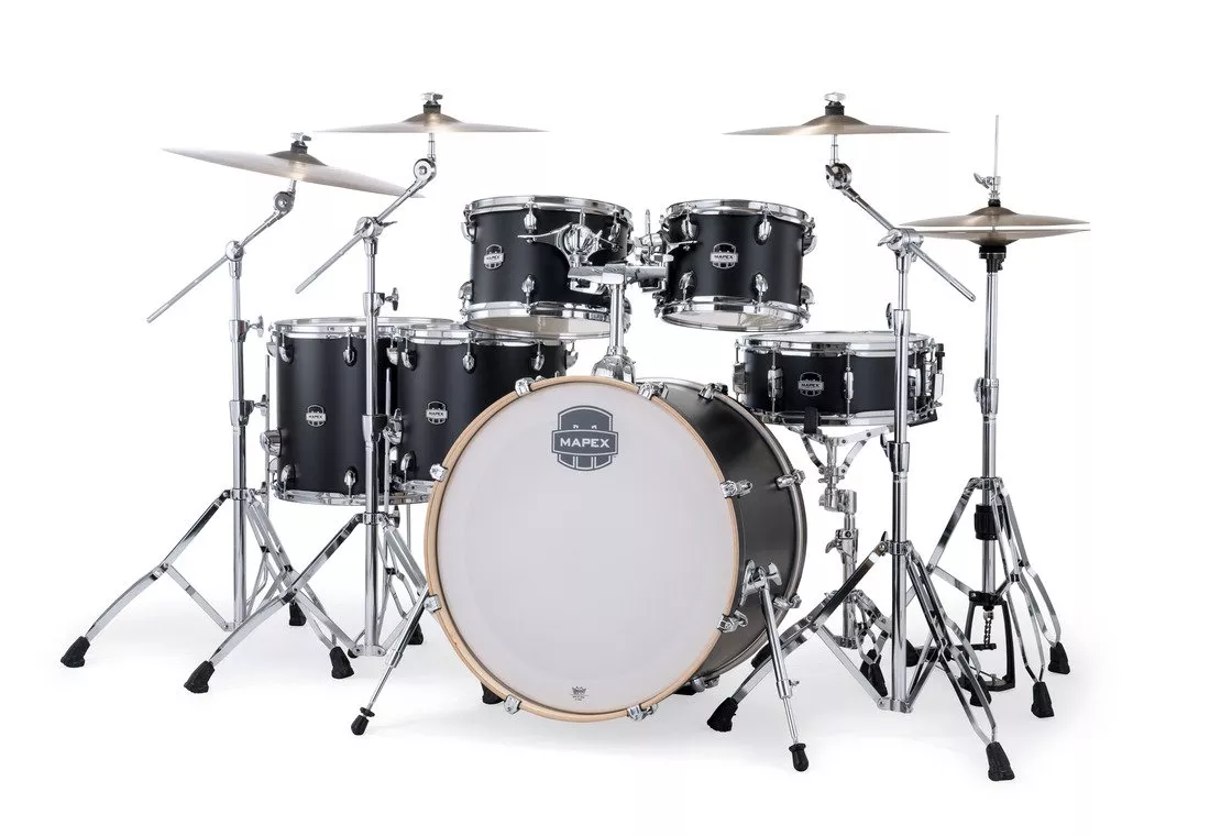 MAPEX MM628SFUKD MARS MAPLE 6PC STUDIOEASE SHELL PACK MATTE BLACK