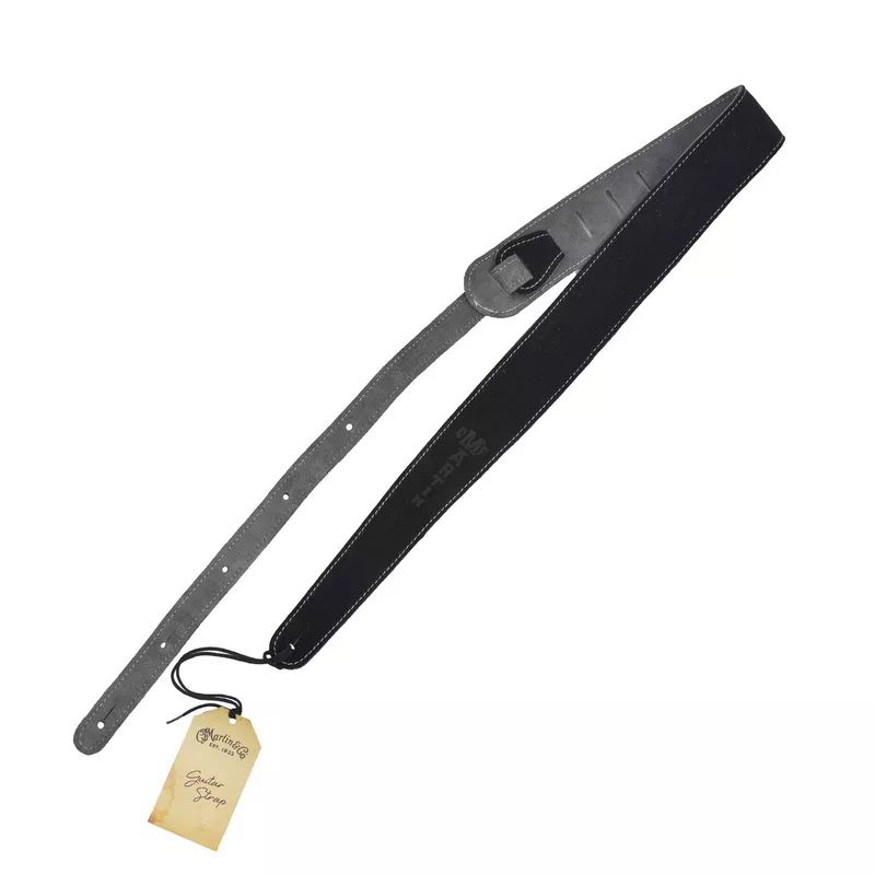 martin-suede-guitar-strap-black Martin Suede Guitar Strap, Black