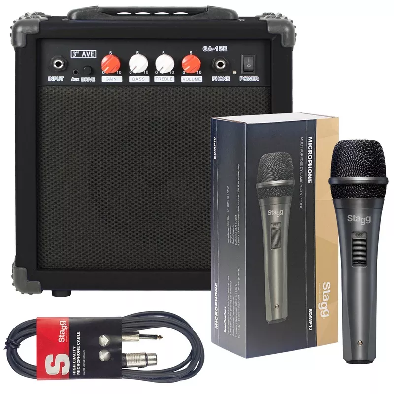 microphone-amp-vocal-pack Microphone and Amp Vocal Pack