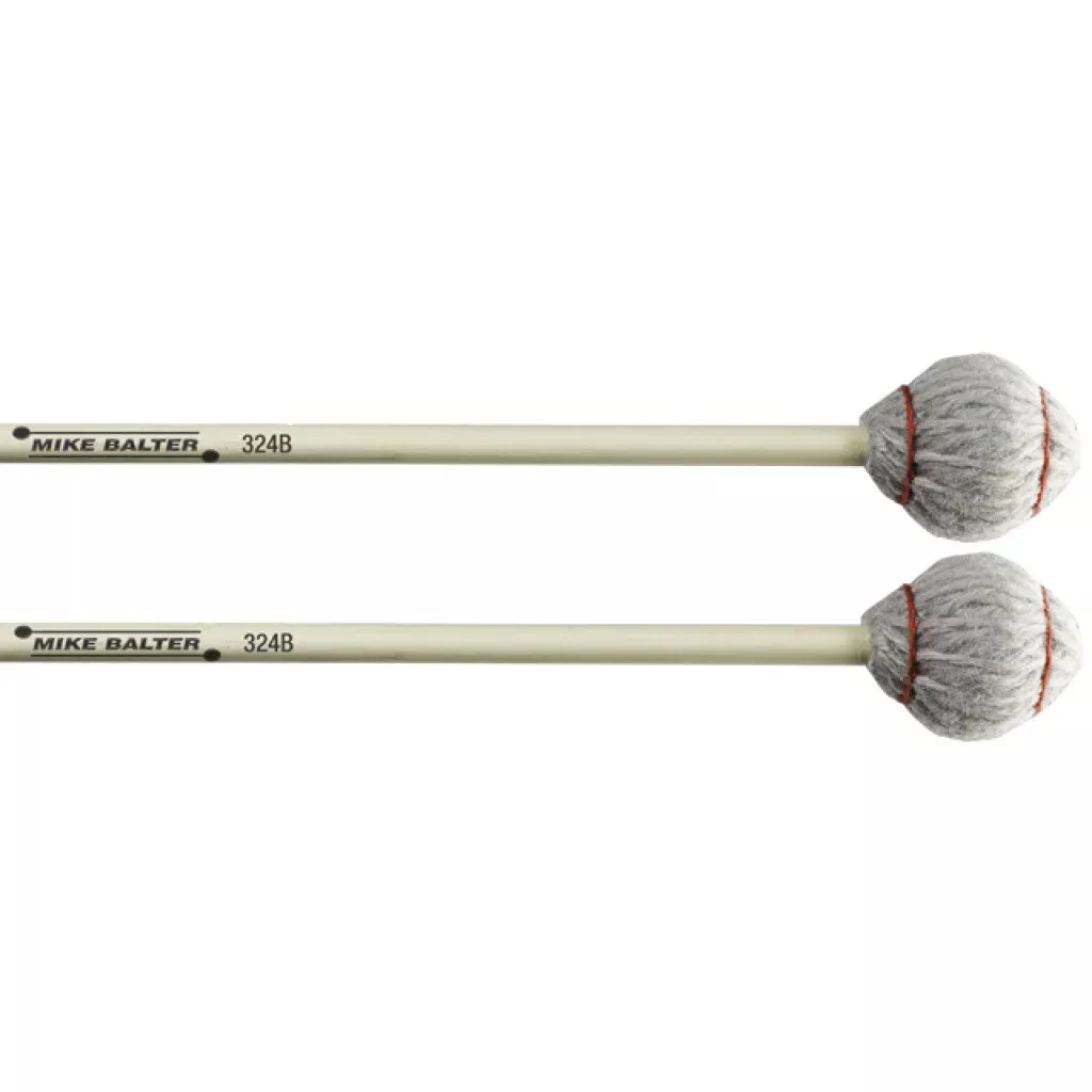 Mike Balter Titanium 324B Medium Marimba/Vibe Mallets with Birch Handles