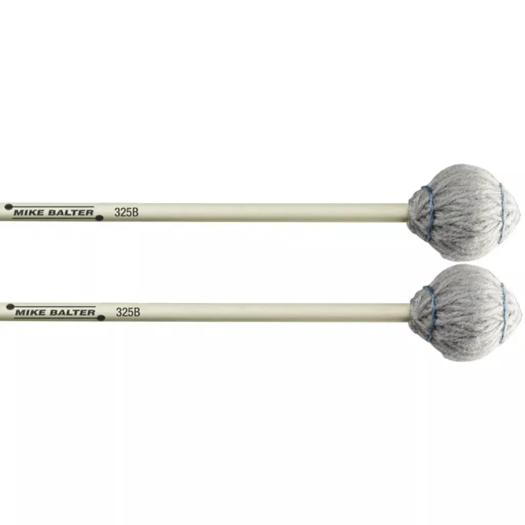 Mike Balter Titanium 325B Medium Soft Marimba/Vibe Mallets with Birch Handles
