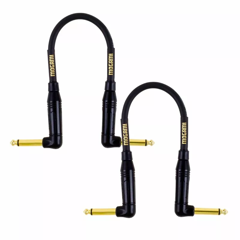 mogami-gold-patch-instrument-cable-10-angle-angle-2-pack-bundle Mogami Gold Patch Instrument Cable 10″ Angle-Angle 2 Pack Bundle
