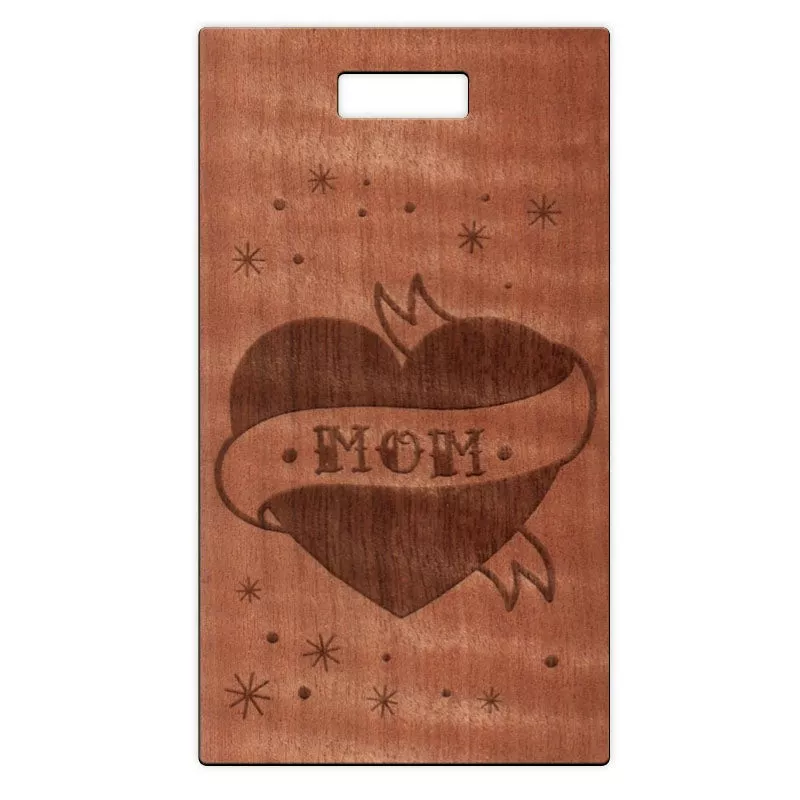mom-tattoo-wooden-rectangle-tag Mom Tattoo Wooden Rectangle Tag