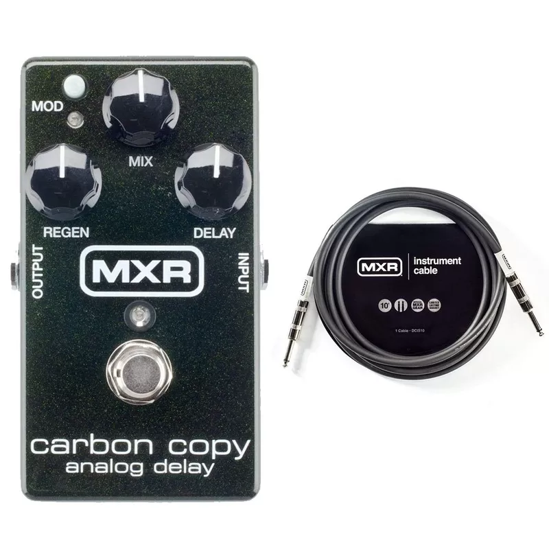 mxr-m-169-carbon-copy-analog-delay-bundle-w-mxr-10ft-instrument-cable MXR M-169 Carbon Copy Analog Delay Bundle W/MXR 10ft Instrument Cable