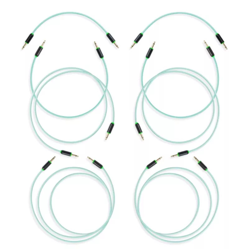 myvolts-candycords-halo-patch-cables-8-pack-multi-sized-mint-green MYVOLTS CANDYCORDS HALO PATCH CABLES 8-PACK MULTI SIZED Mint Green