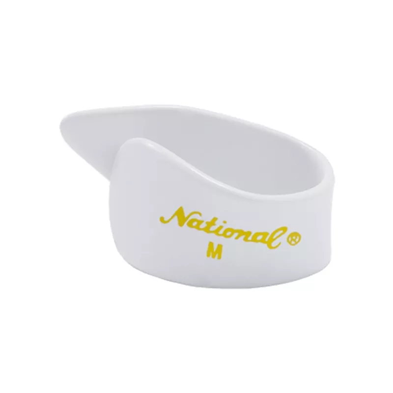 national-celluloid-thumb-picks-medium-white-2-pack-8-bundle National Celluloid Thumb Picks Medium White 2 Pack (8) Bundle