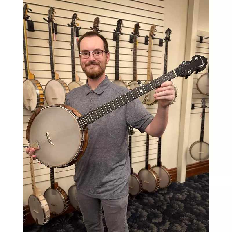 nechville-atlas-12-walnut-open-back-banjo-c-2016 Nechville Atlas 12″ Walnut Open Back Banjo (c.2016)