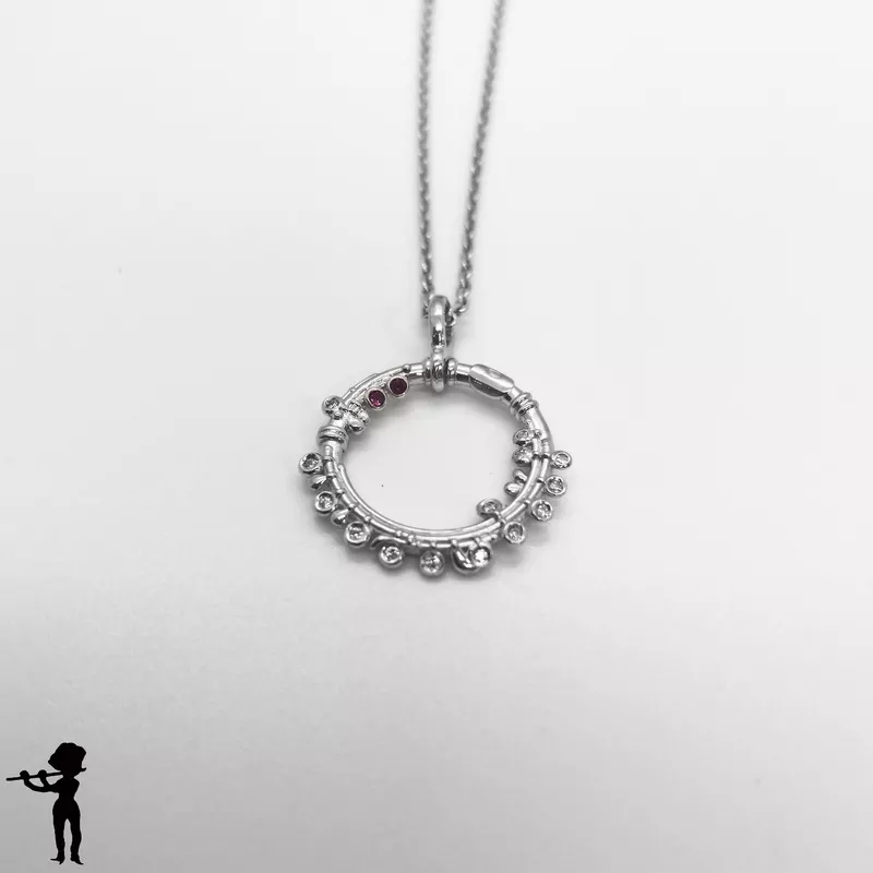 necklace-song-flute-circle-ruby Necklace – Song Flute Circle Ruby