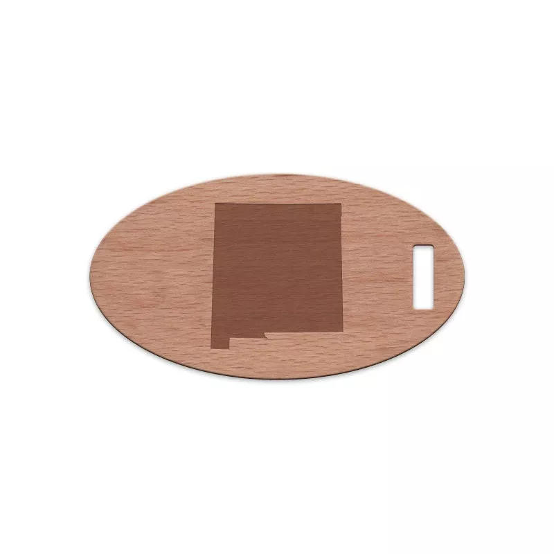 new-mexico-wooden-oval-tag New Mexico Wooden Oval Tag