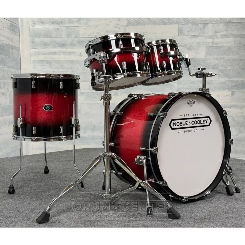 noble-cooley-horizon-4pc-drum-set-black-cherry-burst-gloss Noble & Cooley Horizon 4pc Drum Set Black Cherry Burst Gloss