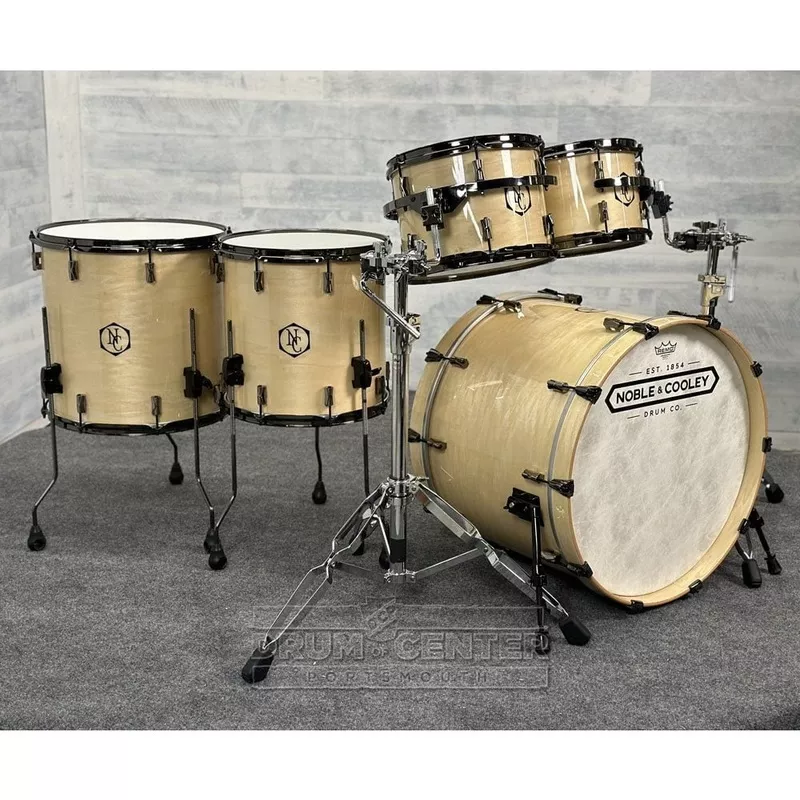 noble-cooley-union-5pc-drum-set-clear-gloss-w-black-hardware Noble & Cooley Union 5pc Drum Set Clear Gloss w/Black Hardware