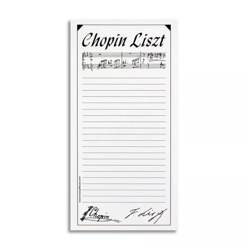 Note Pad ‘Chopin Liszt’ Beige