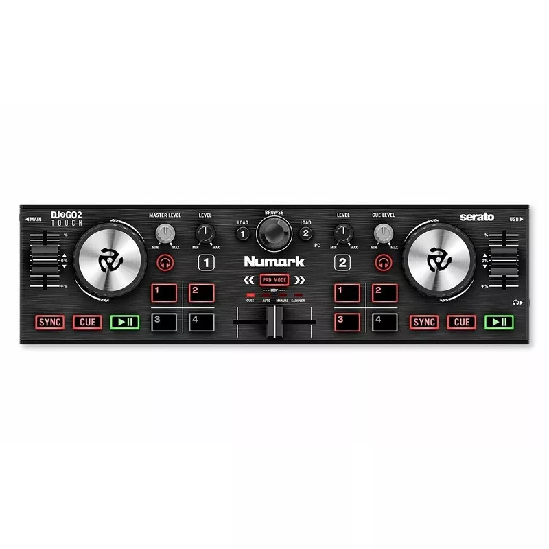 numark-compact-2-deck-dj-controller-serato-dj-dj2go2-touch-new-open-box Numark Compact 2 Deck DJ Controller For Serato DJ – DJ2GO2 Touch – New Open Box