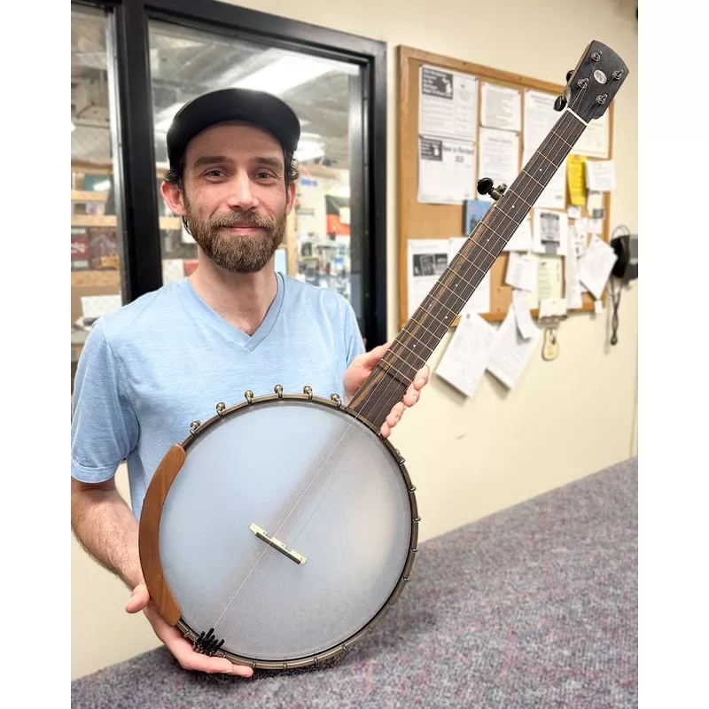 ode-magician-12in-walnut-openback-banjo-gigbag Ode Magician 12in Walnut Openback Banjo & Gigbag
