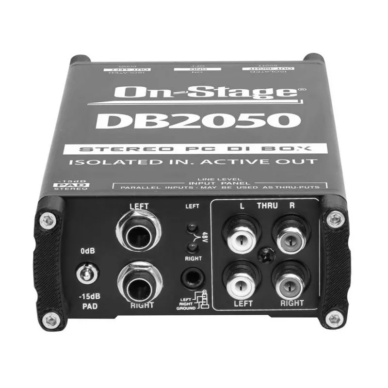 on-stage-db2050-active-stereo-multimedia-di-box On-Stage DB2050 Active Stereo Multimedia DI Box