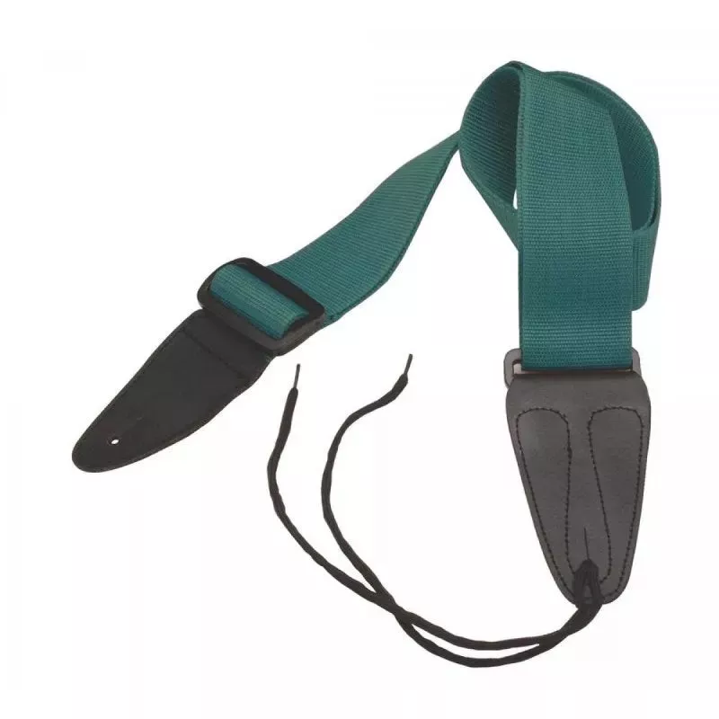 on-stage-gsa10ge-guitar-strap-with-leather-ends-green On-Stage GSA10GE Guitar Strap with Leather Ends – Green