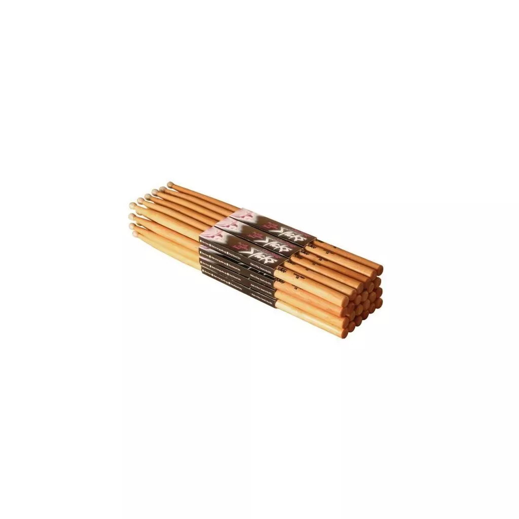 On-Stage HN5A Hickory 5A Nylon Tip Drumsticks 12 Pair