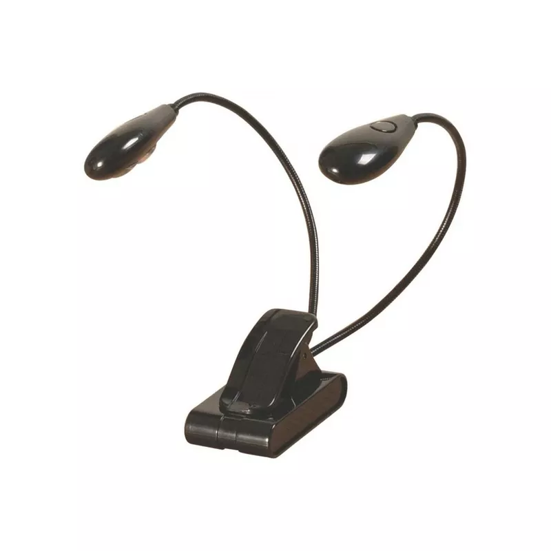 on-stage-led204-clip-on-dual-head-4-led-light On-Stage LED204 Clip-On Dual Head 4 LED Light