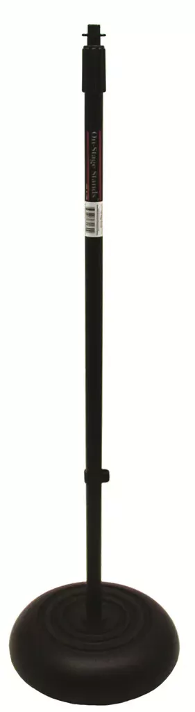 on-stage-ms7201b-round-base-microphone-stand On-Stage MS7201B Round Base Microphone Stand
