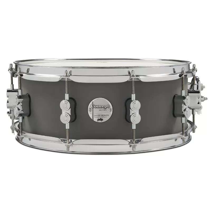 pdp-concept-maple-5-5-14-snare-drum-satin-pewter-pdcm5514sssp PDP Concept Maple 5.5×14 Snare Drum – Satin Pewter – PDCM5514SSSP