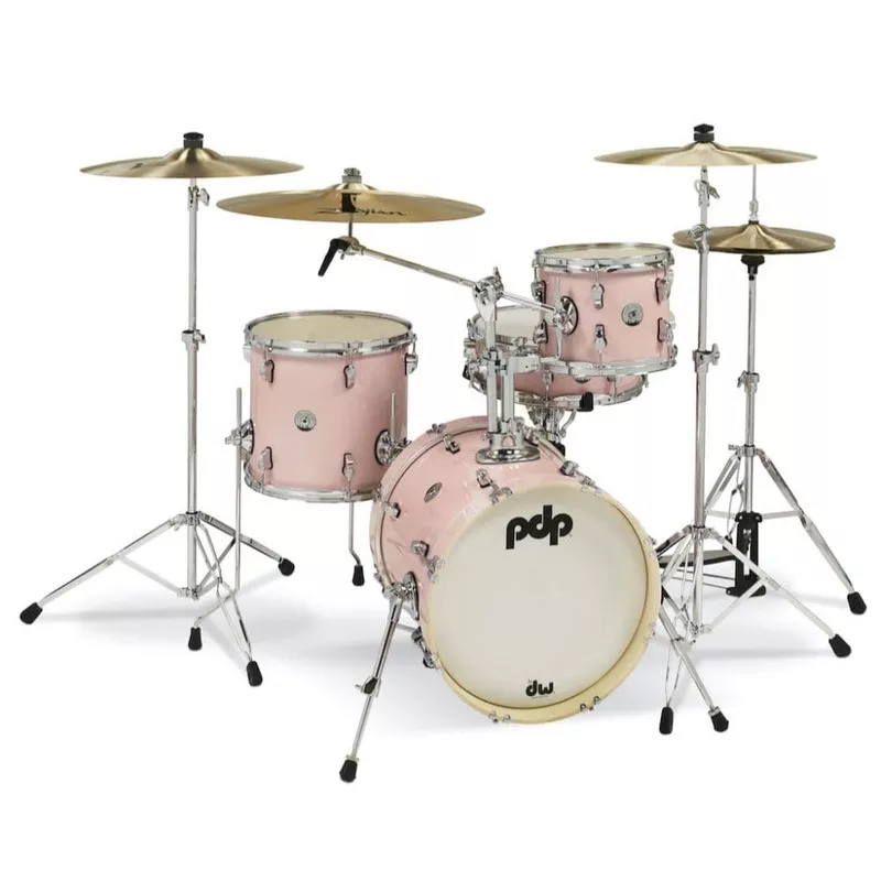 pdp-new-yorker-4pc-drum-set-pale-rose-sparkle PDP New Yorker 4pc Drum Set Pale Rose Sparkle