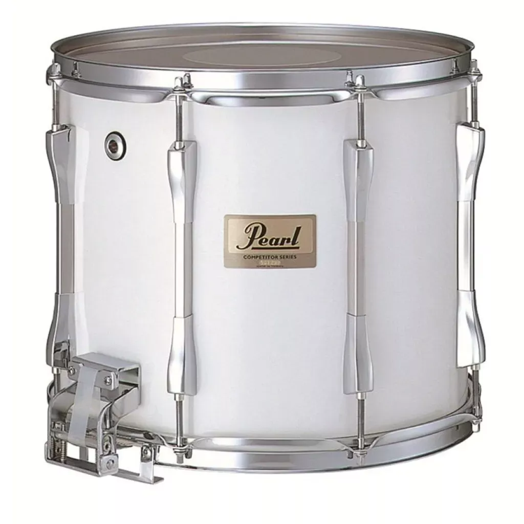 pearl-competitor-cms1412-c33-14x12-marching-snare-drum-white Pearl Competitor CMS1412/C33 14x12" Marching Snare Drum, White