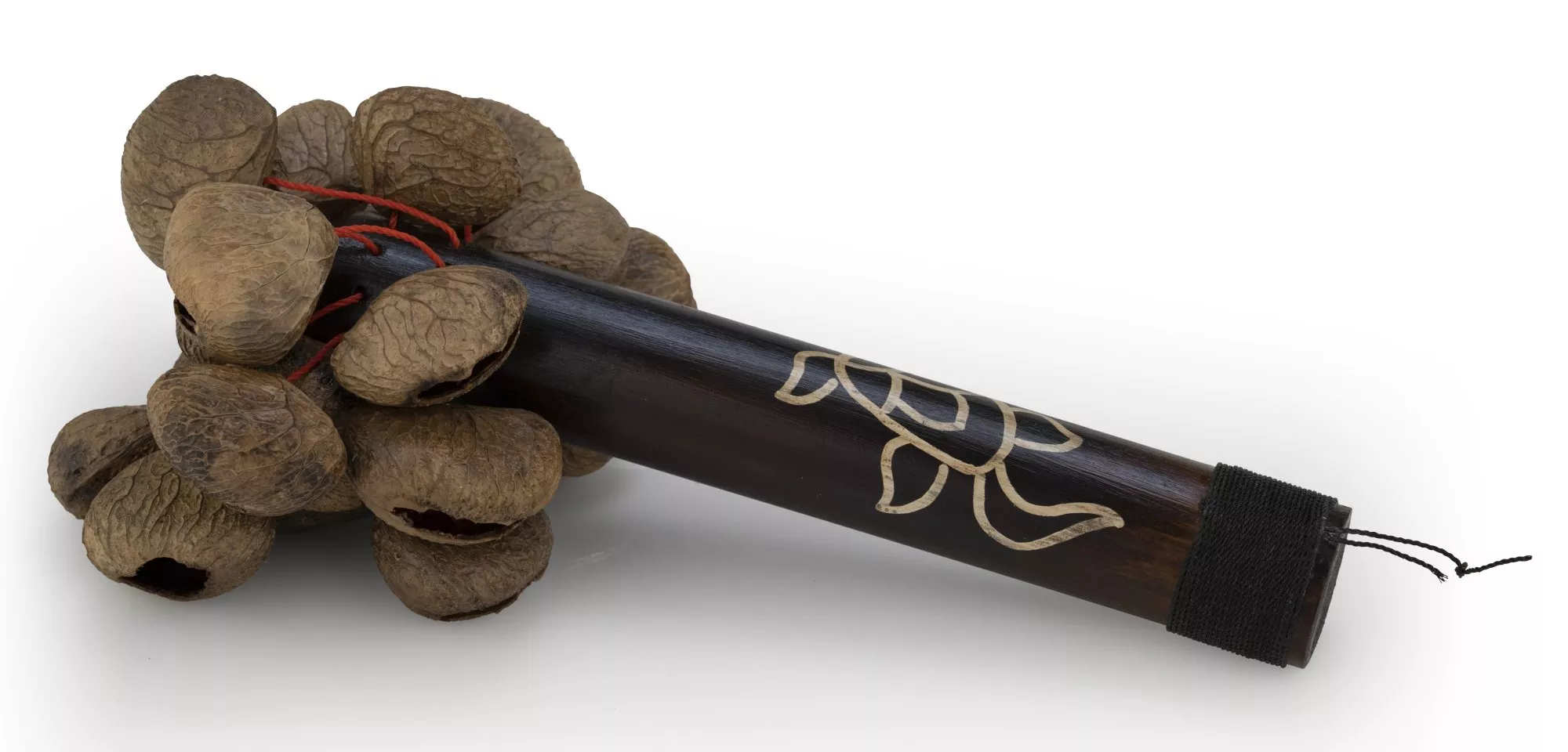 pearl-pbpgbh12-pangi-nut-shaker-with-bamboo-handle PEARL PBPGBH12 PANGI NUT SHAKER WITH BAMBOO HANDLE
